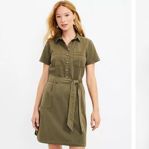 LOFT Utility Pocket Shirtdress